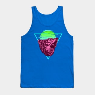 Funky Wolf Sunrise Cry Tank Top